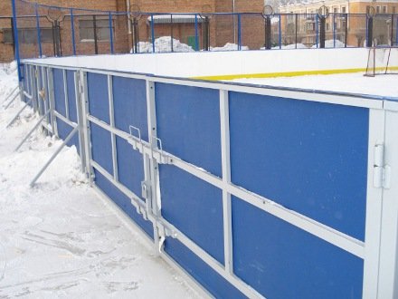 Установка, монтаж хоккейной коробки Ликино-Дулёво